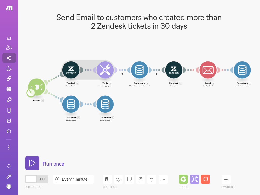 Make feature detail — Workflows app on the Zendesk Marketplace